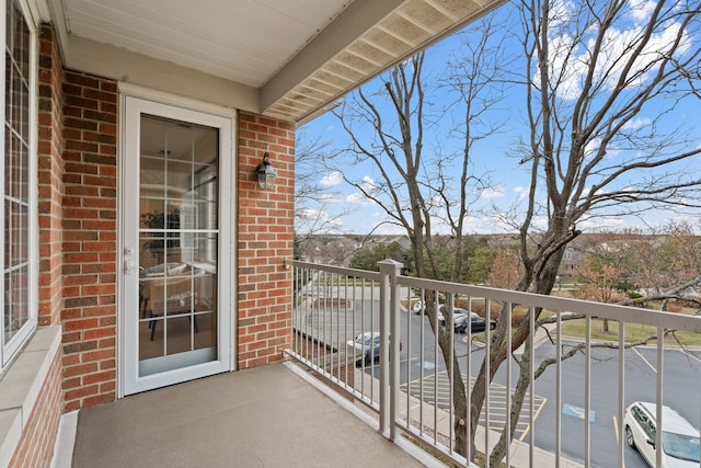 view of balcony