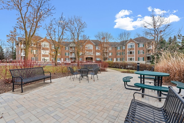 view of home's community with a patio