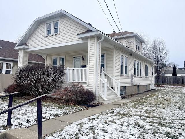 view of front of property