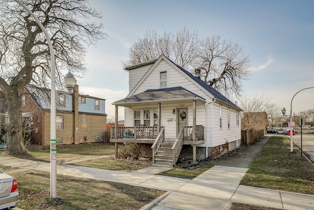 bungalow-style house with a porch