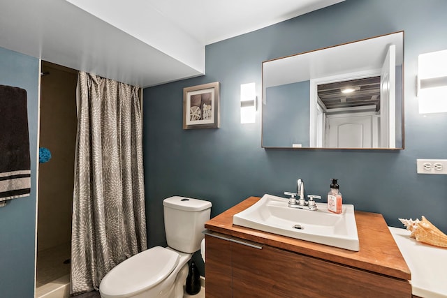 111 N Kenilworth Ave, Mount Prospect, IL 60056 - bathroom with vanity, toilet, and a stall shower