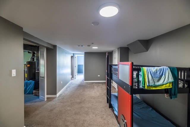 corridor with carpet floors