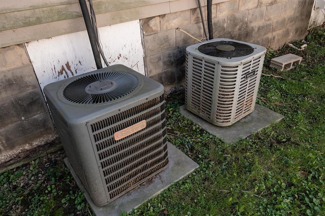 exterior details with central AC unit