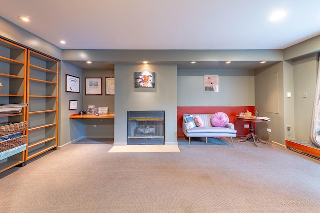 unfurnished room featuring carpet flooring