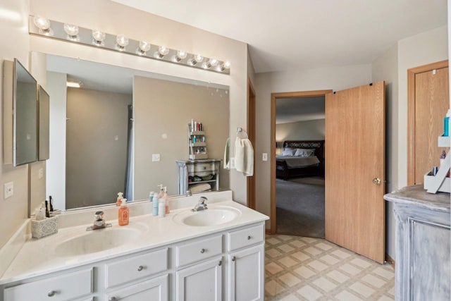 bathroom with vanity