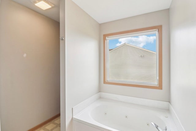 bathroom with a bathing tub