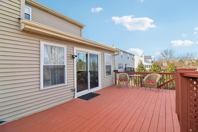 view of wooden terrace