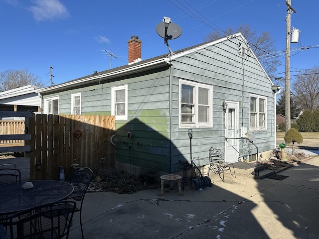 view of home's exterior featuring a patio