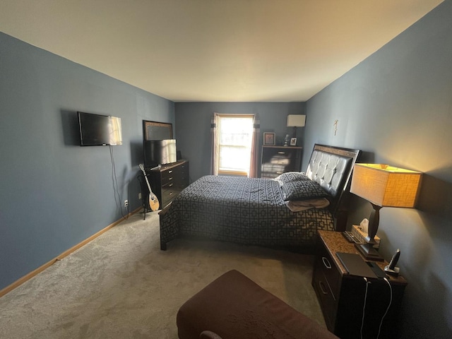 bedroom with carpet floors