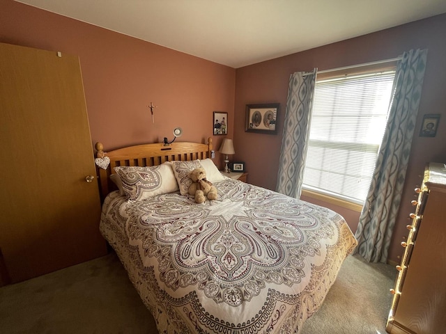 bedroom featuring carpet flooring