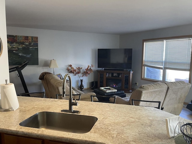 kitchen featuring sink