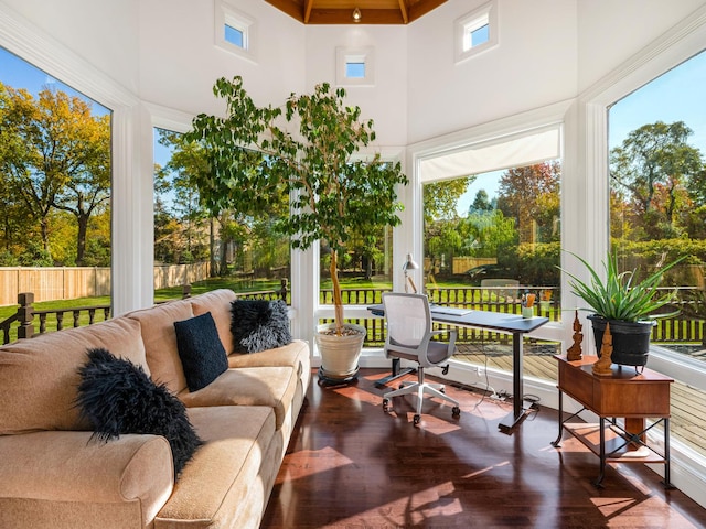 view of sunroom / solarium