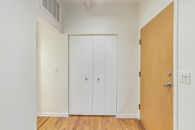 interior space featuring light hardwood / wood-style floors