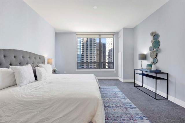 bedroom featuring carpet flooring