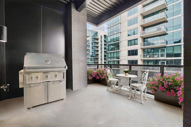 balcony with grilling area