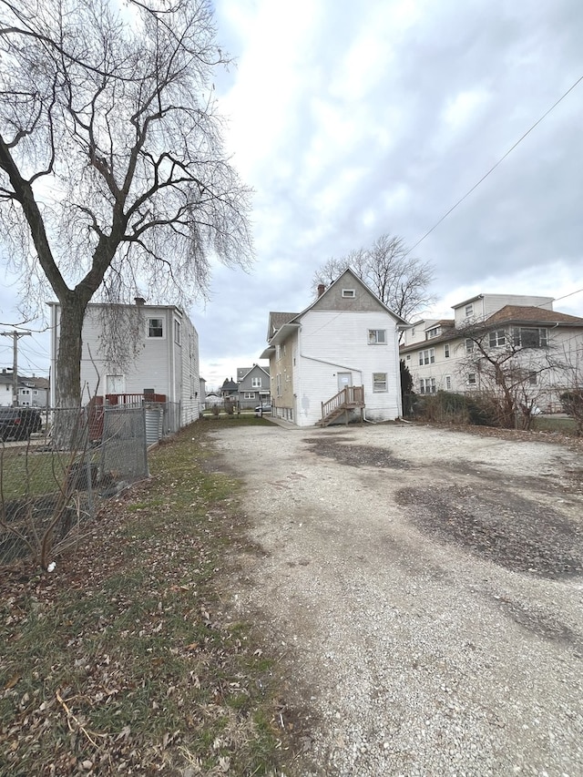 view of side of property