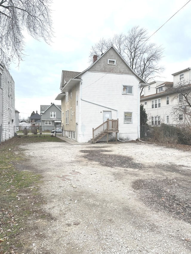 view of rear view of property