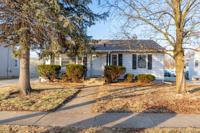 view of single story home