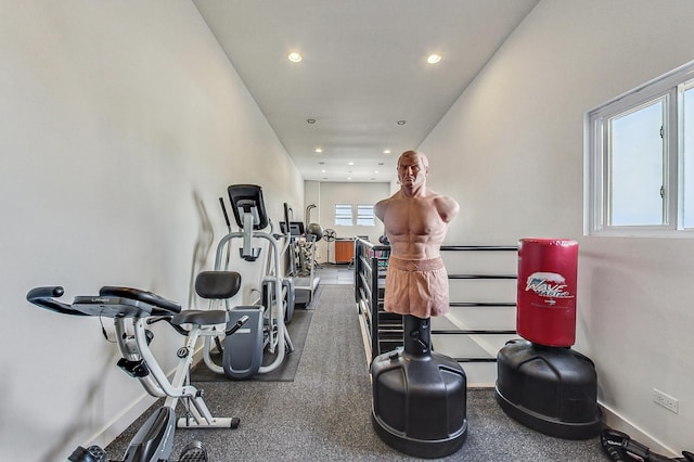 view of exercise room