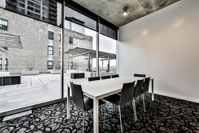 611 S Wells St Unit 1903, Chicago, IL 60607 - dining room featuring carpet and baseboards