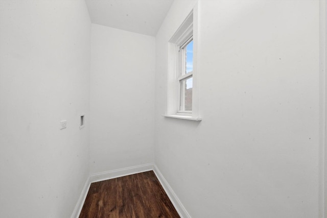 interior space with hardwood / wood-style flooring