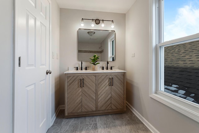 bathroom featuring vanity