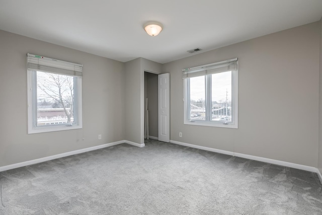 view of carpeted empty room