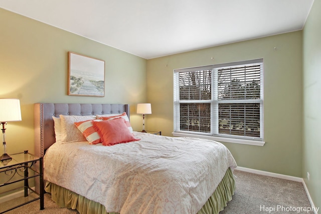 bedroom featuring carpet flooring