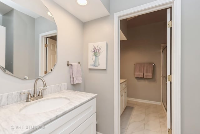 bathroom with vanity