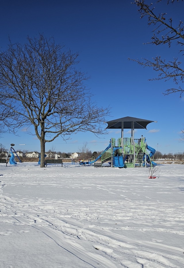 view of community with a playground