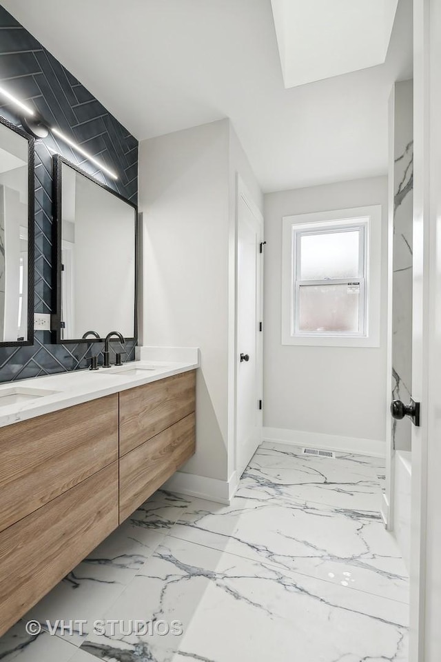 bathroom with vanity