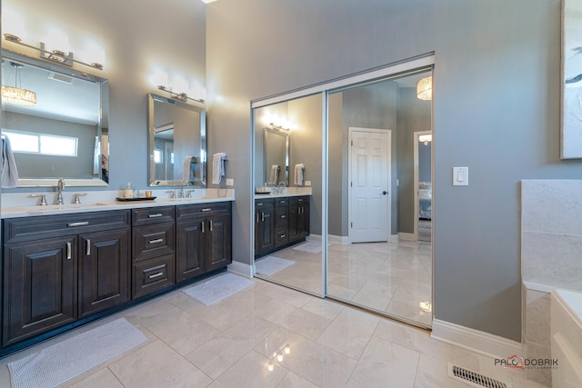 bathroom featuring vanity