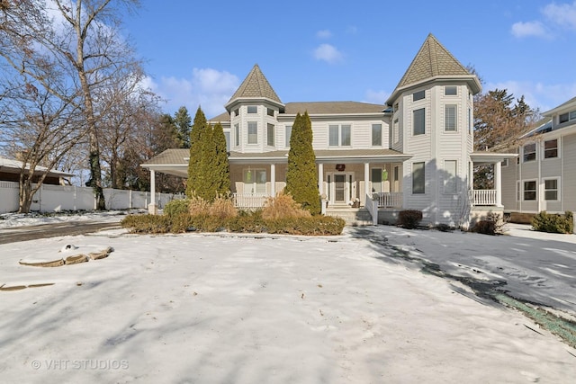 victorian home with covered porch