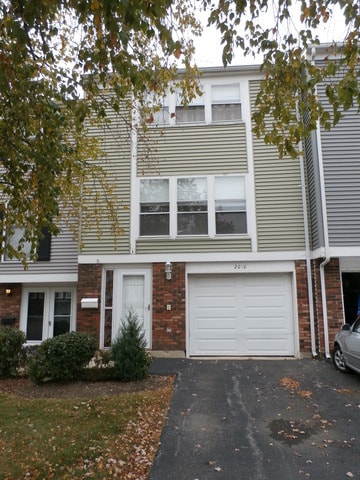 view of property with a garage