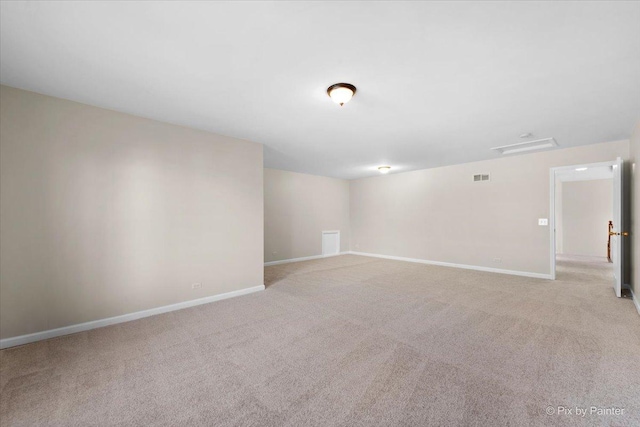 empty room with light carpet