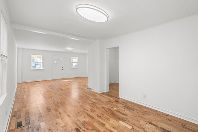 interior space with light wood-type flooring