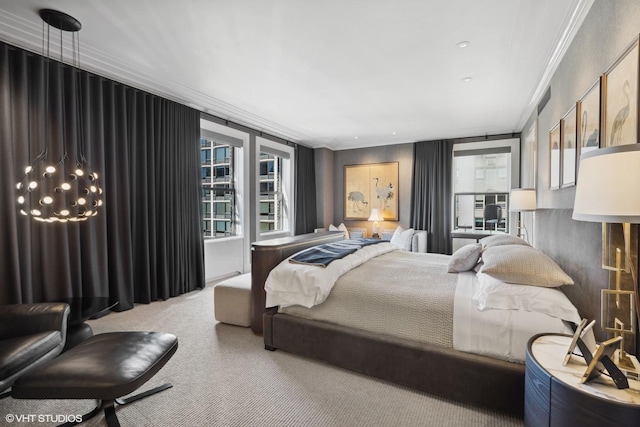 1540 N Lake Shore Dr Unit 8N, Chicago, IL 60610 - carpeted bedroom featuring crown molding