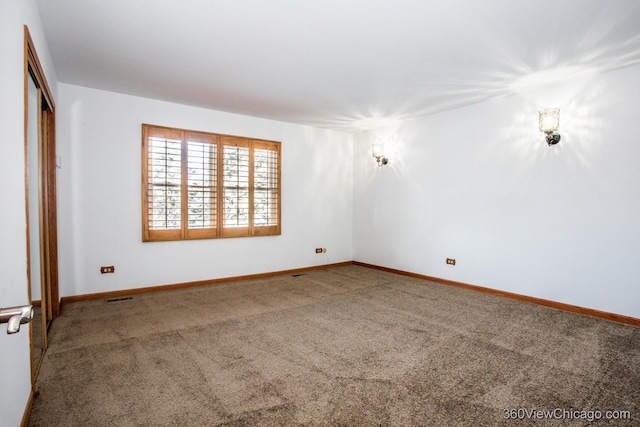 view of carpeted empty room