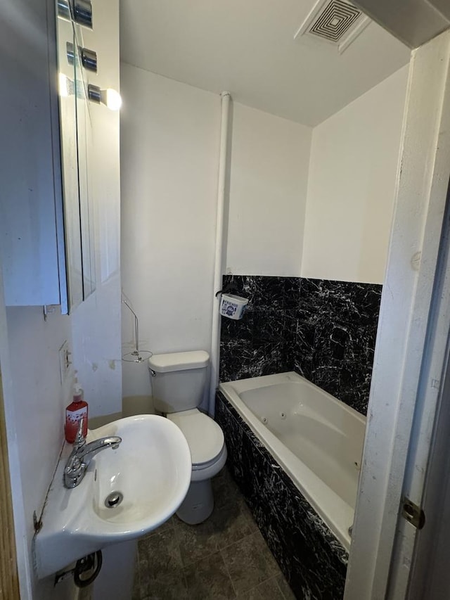 10642 S Langley Ave, Chicago, IL 60628 - bathroom with a bath, toilet, and a sink