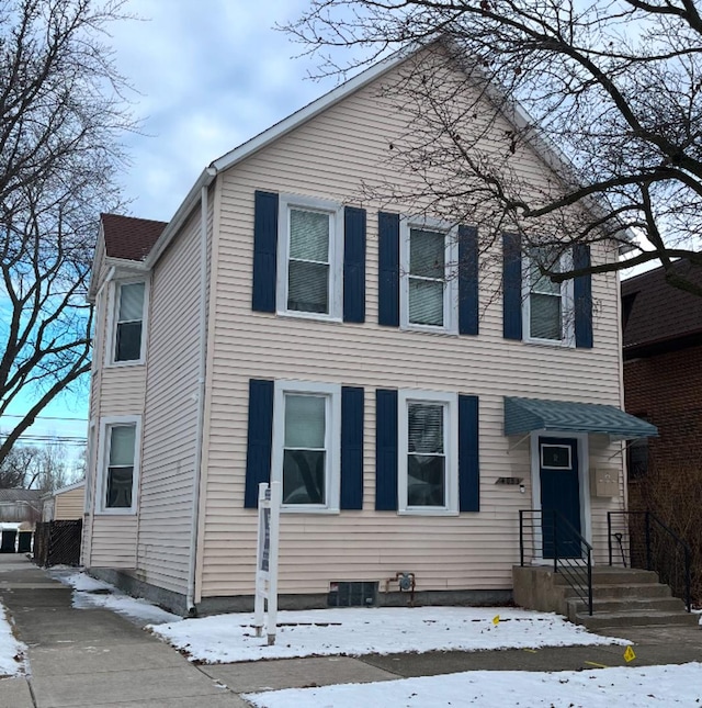 view of front of home