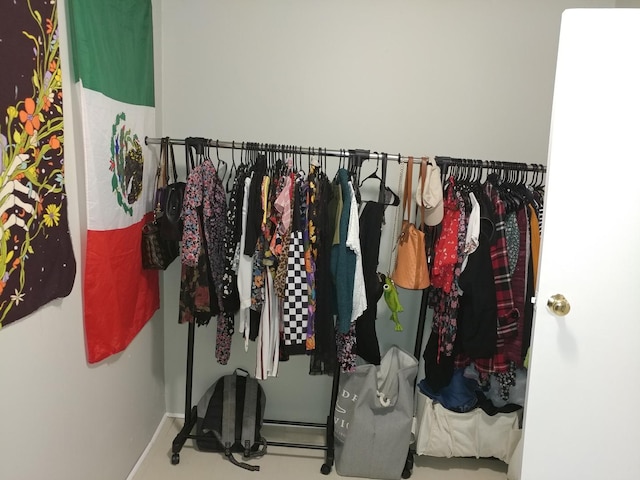 view of closet