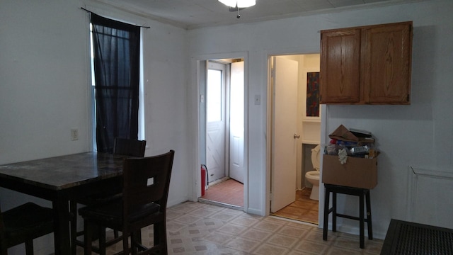 view of dining area