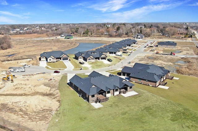 aerial view featuring a residential view