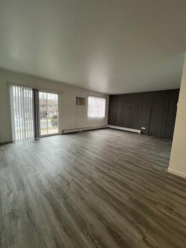 unfurnished living room with a healthy amount of sunlight