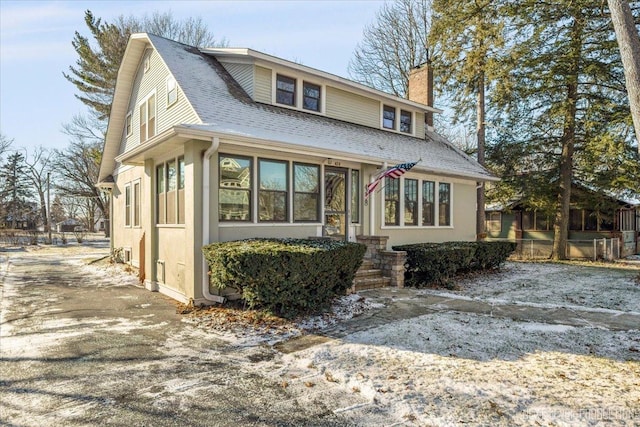 view of front of home