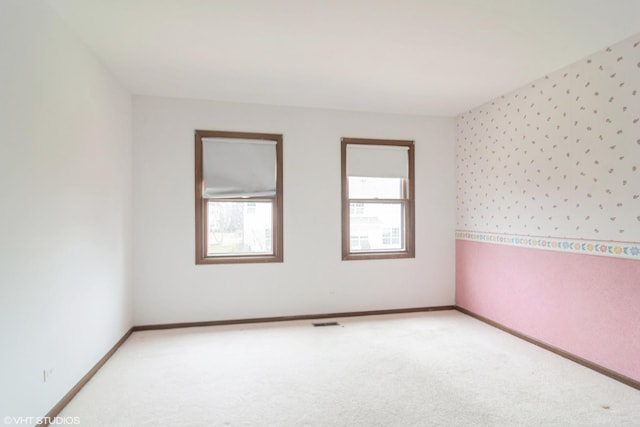 view of carpeted empty room