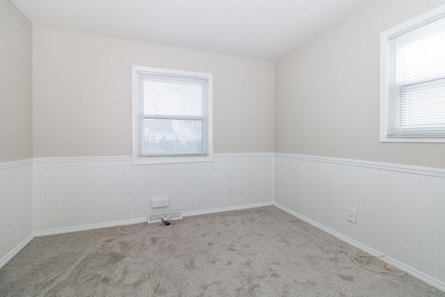 view of carpeted empty room