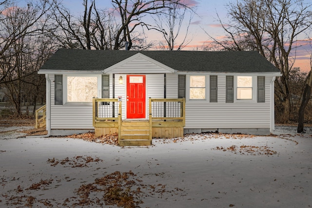 view of bungalow-style home