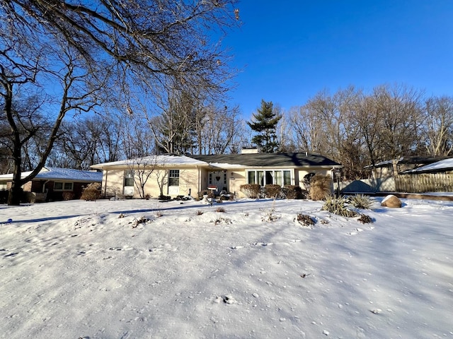 view of front of home