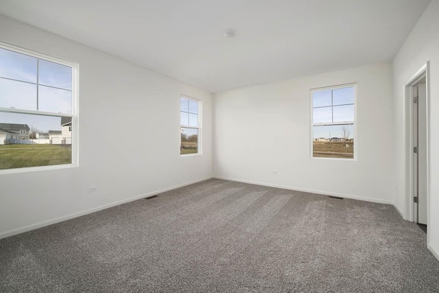 unfurnished bedroom with carpet floors